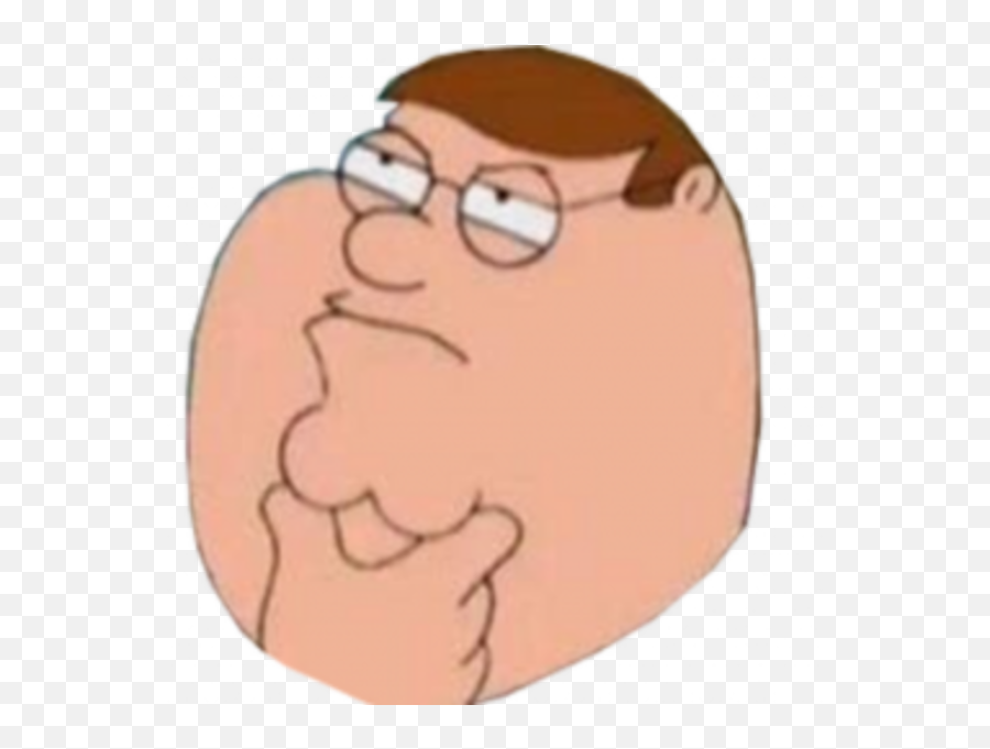 Thinking Face Emoji - Family Guy Peter Thinking Png,Peter Griffin Face Png