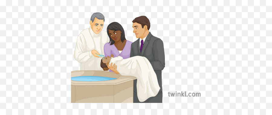 Infant Baptism Illustration - Twinkl Infant Baptism Png,Baptism Png