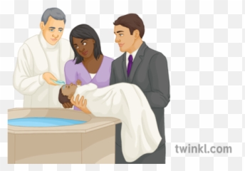 Infant Baptism Illustration - Twinkl png