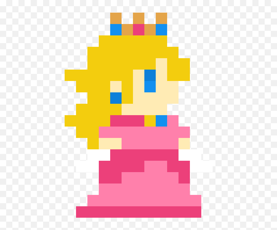 Pixilart - Princess Peach Super Mario Maker By Rosemontallies Peach Mario Bros Pixel Png,Princess Peach Png