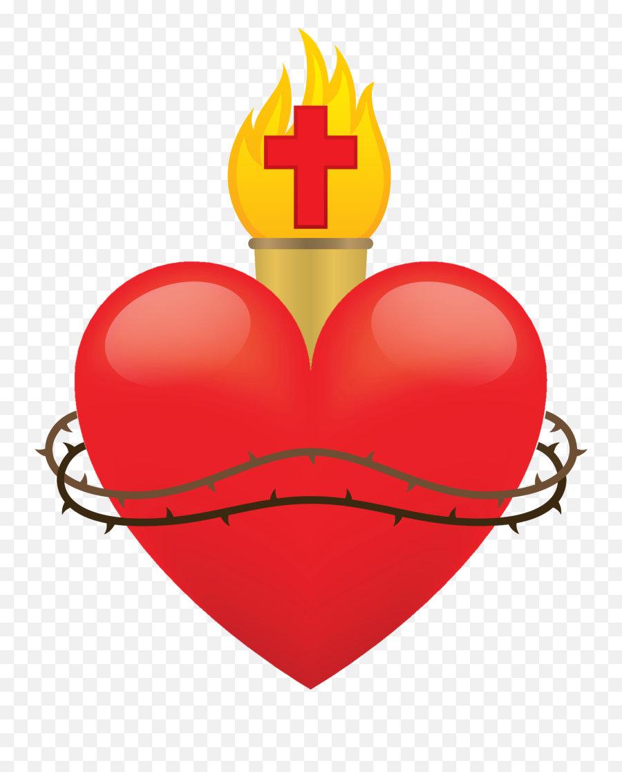 Free Sacred Heart Png With Transparent - Sacred Heart,Sacred Heart Png