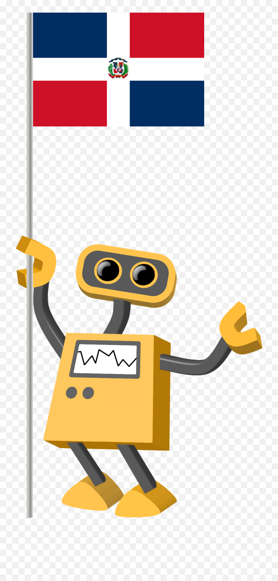 Robot 39 - Do Flag Bot Dominican Republic Tim Dominican Republic Png,Dominican Flag Png