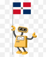 Robot 39 - Do Flag Bot Dominican Republic Tim Dominican Republic Png,Dominican Flag Png