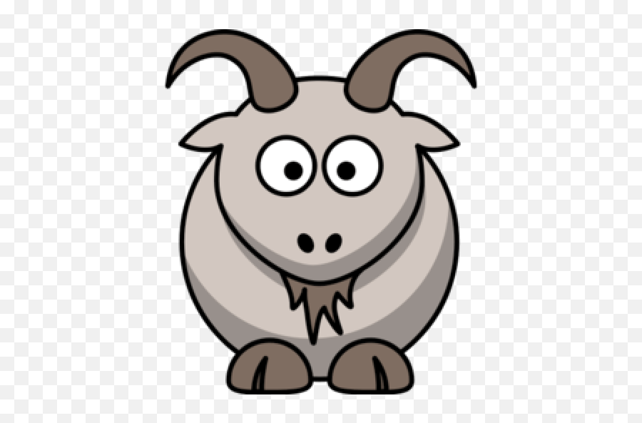 Cropped - Freegoatillustrationicondownload256256animals Clipart Cartoon Farm Animals Png,Goat Horns Png