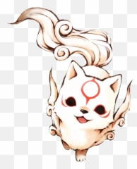 Download Chibiterasu Drawing Tattoos - Okami Amaterasu Chibi Png,Okami Png