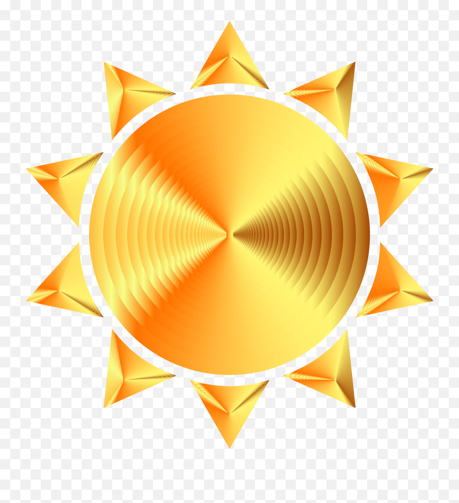 Download Hd Prismatic Sun Icon - Transparent Gold Sun Png,Sun Icon Transparent