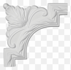 9w X 9h Jackson French Ribbon Panel Moulding Corner Matches Pml01x00ja - Antalya Museum png