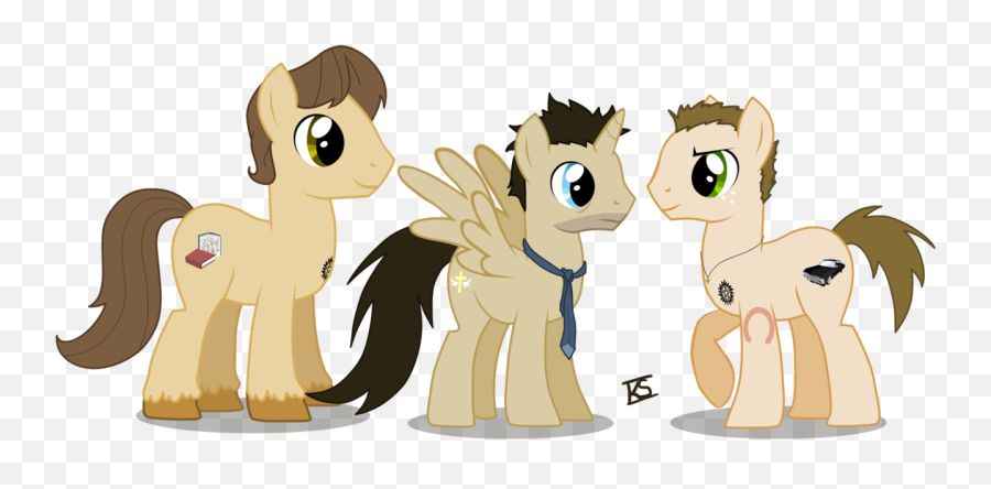 Glamourkat Castiel Dean Winchester Ponified Safe - Supernatural Mlp Png,Castiel Png