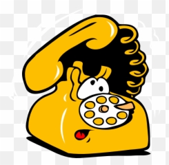 Animated Telephone Clipart - Phone Art Png Download