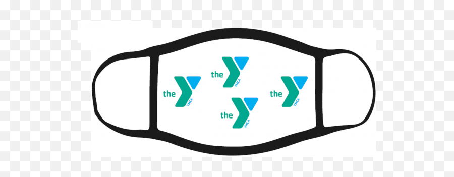 Full Color Ymca Face Mask Minimum Of 100 - Face Mask Horizontal Png,Ymca Logo Transparent