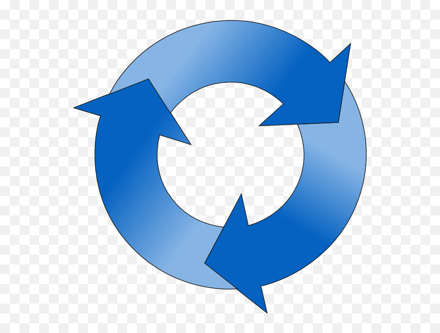 Blue Hues Clip Art - Circle Arrow Png,Circular Arrow Icon