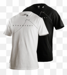 T - Black Shirt With White Print png