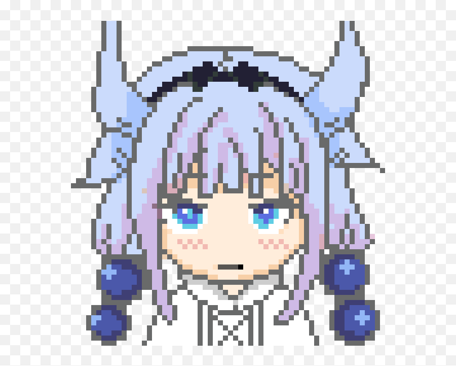 Kanna Kamui From Kobayashi - Miss Dragon Maid Pixel Art Png,Kanna Kamui Png