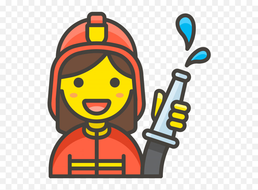 Woman Firefighter Emoji - Female Firefighter Icon Png,Firefighter Icon Png