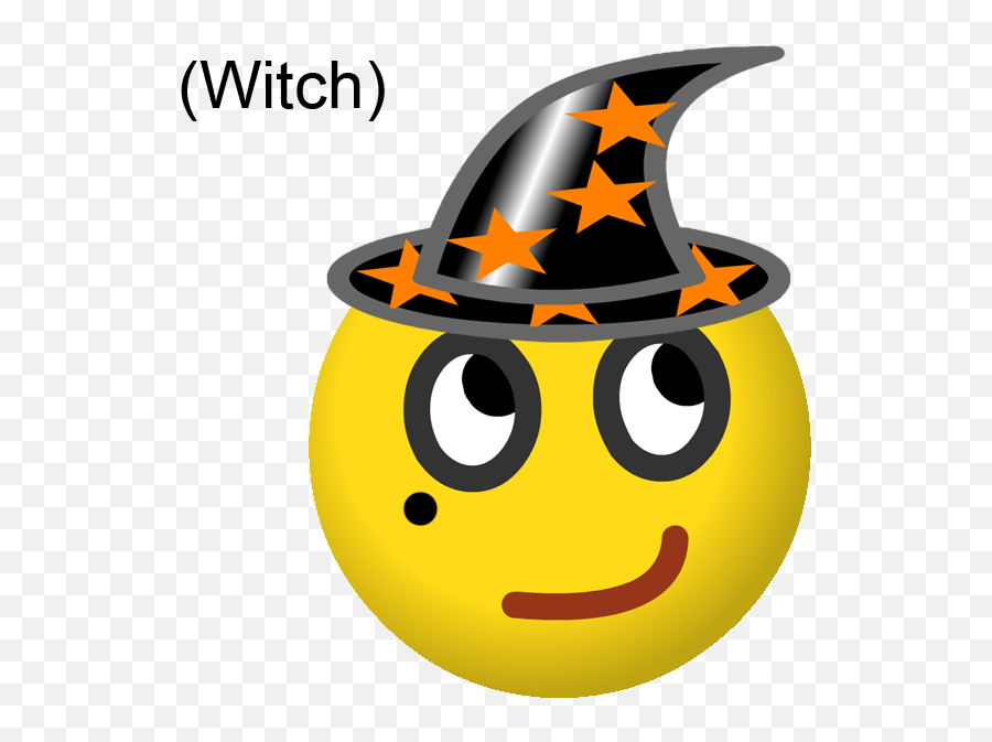 Happy Halloween Witch Emojis - Shefalitayal Witch Hat Png,Cute Witch Icon