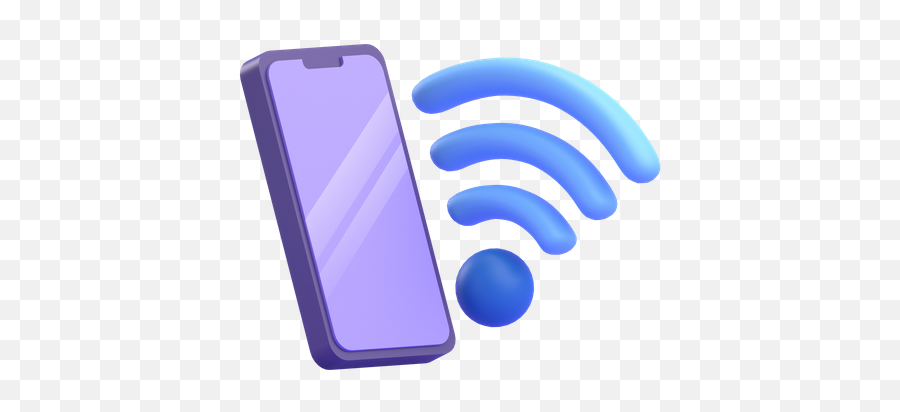 Premium Mobile Wifi 3d Illustration Download In Png Obj Or - Smart Phone 3d Icon,Phone Icon Illustrator