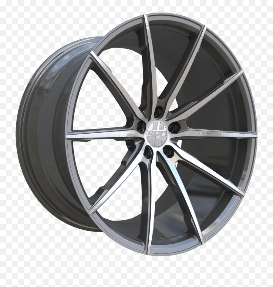 Spd - 023 U2013 Gloss Black Machined U2013 Spdline Wheels Rim Png,Aza Icon Wheels