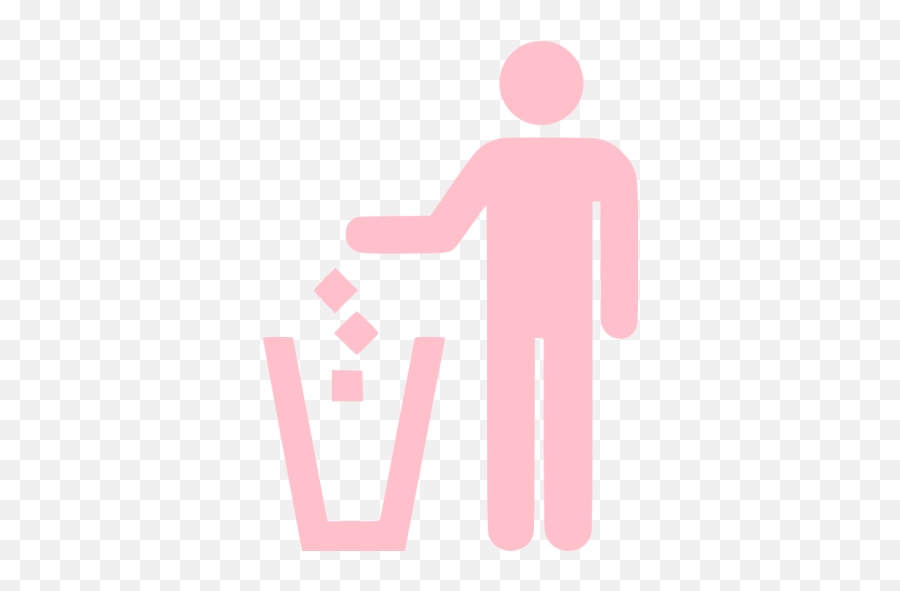 Pink Trash Icon - Free Pink Trash Icons Proper Disposal Of Waste Sign Png,Cute Recycle Bin Icon