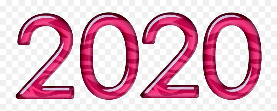 Number 2020 Png Transparent - 2020 Transparent Background Pink,Number Line Png