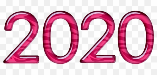 Number 2020 Png Transparent - Background Pink