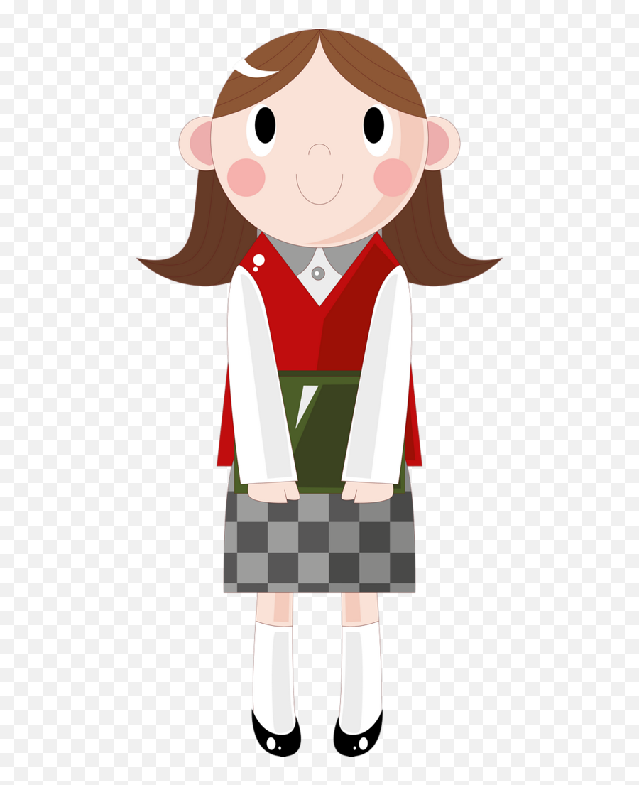 Back To School Clipart Png - Girl Student Cartoon Png Student In School Uniform Drawing,School Clipart Png