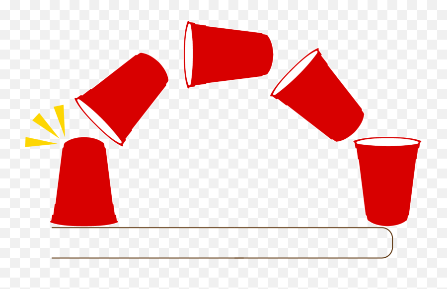 Red Solo Cup Flip Game Clipart - Flip The Cup Clipart Png,Red Solo Cup Png