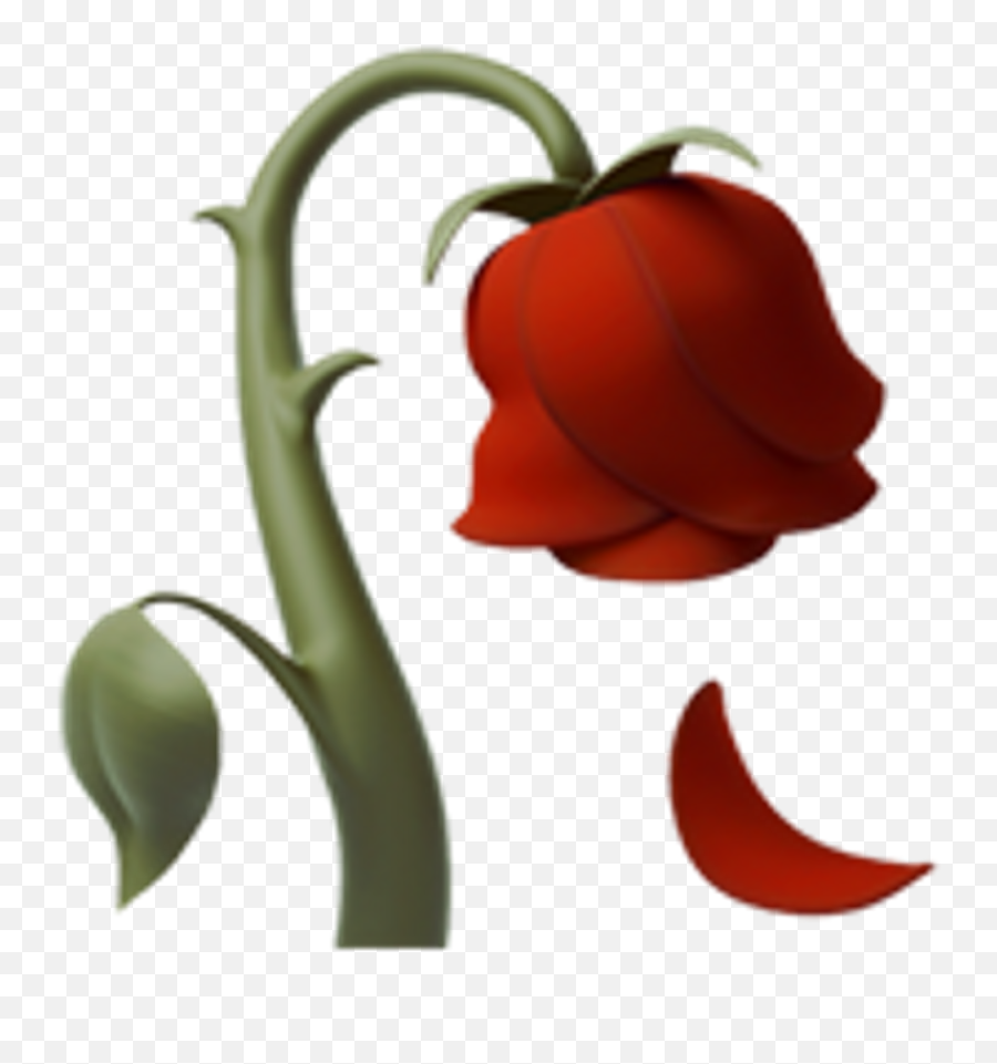 Clipart Roses Emoji Transparent Free - Iphone Rose Emoji Png,Emoji Transparent Background