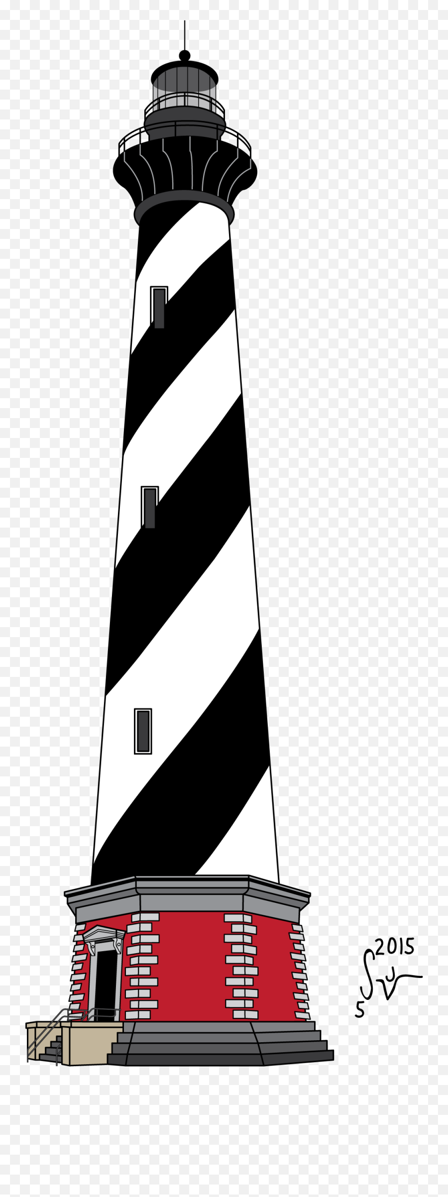 Silhouette Landscape Drawing Clip Art - Lighthouse Png Cape Hatteras Lighthouse Outline,Light House Png