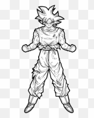 Easy To Draw Ultra Instinct Goku - 894x894 PNG Download - PNGkit