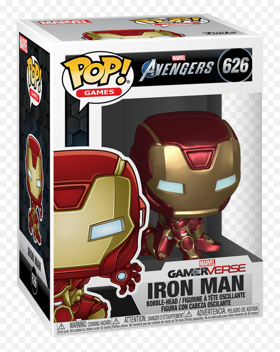 Pop Marvel Avengers Gamerverse - Iron Man 626 Funko Pop Iron Man 626 Png,Ironman Logo Png