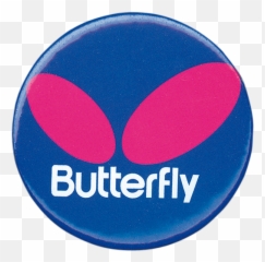 Butterfly Logo - button Table Tennis png