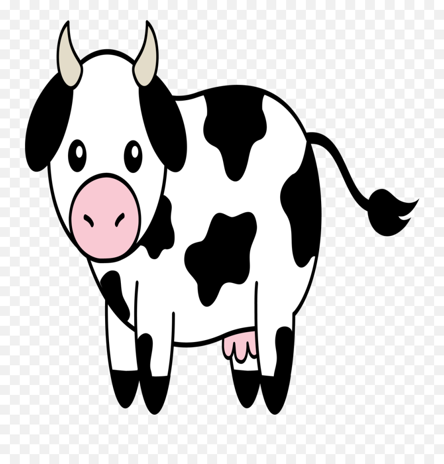 Cow Clipart Transparent Png - Cow Clipart Black And White,Minecraft Cow Png