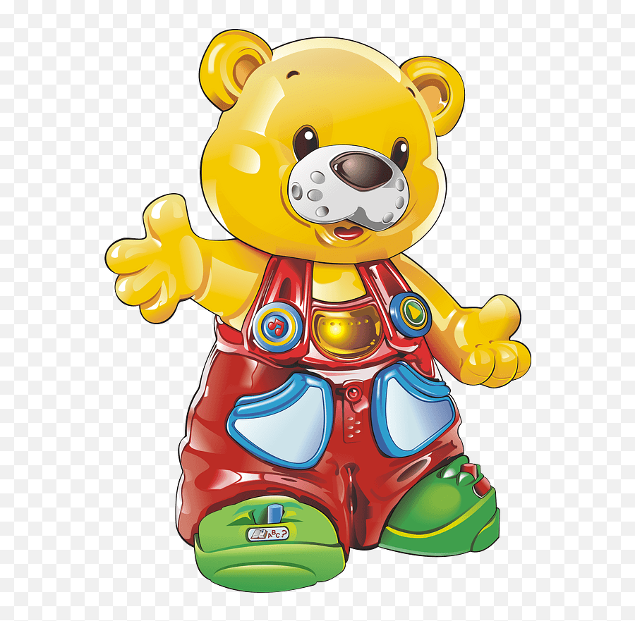 Yellow Bear Toy Clipart - Ecrire Clipart Png,Toys Clipart Png