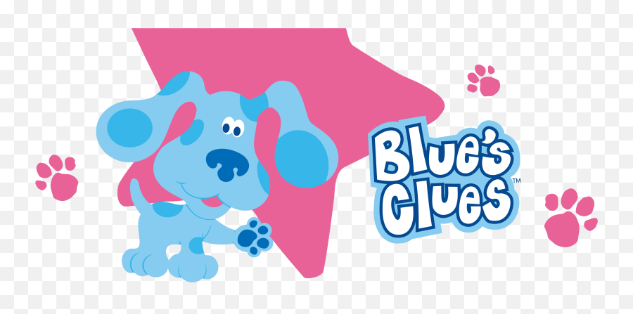 Blueu0027s Clues Clip And Text Pink Background Clipart Png - Blues Clues Transparent Background,Text Background Png