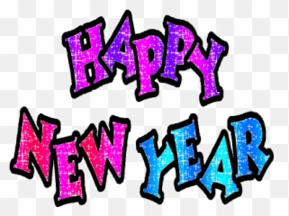 Kazcreations Animated Text Logo Happy New Year - png