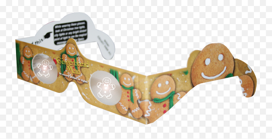 Gingerbread Man 3d Glasses - Gingerbread Man Png,Gingerbread Man Png