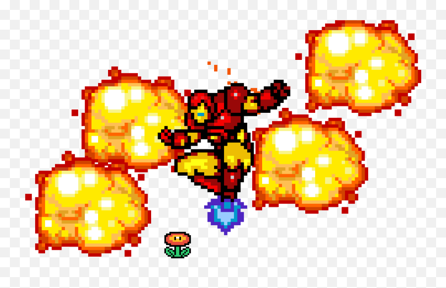 Fire Ember Png - When Iron Man Touches A Fire Flower Iron Pixel Iron Man Logo,Ember Png