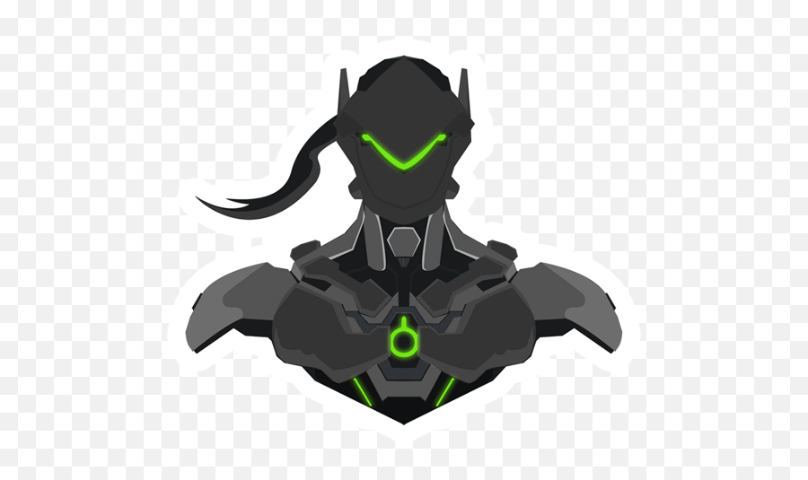 Genji Sticker - Just Stickers Supernatural Creature Png,Genji Png