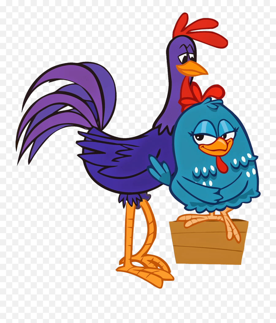 Rooster Tororo And Lottie Dottie Chicken Transparent Png - Lottie Dottie Chicken And Purple Rooster,Rooster Png