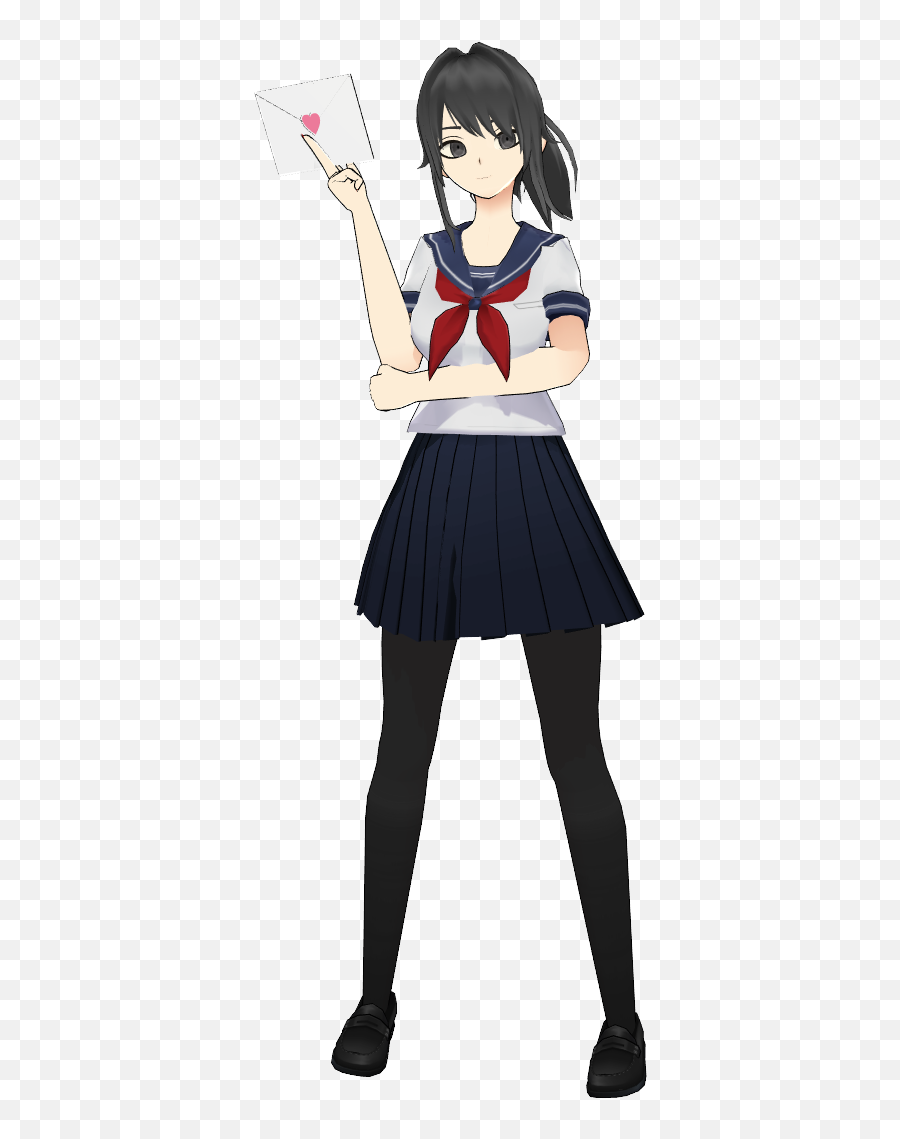 Yandere - Chan In The Danganronpa Artstyle 700713 Png Yandere Simulator Danganronpa Stylr,Yandere Simulator Logo