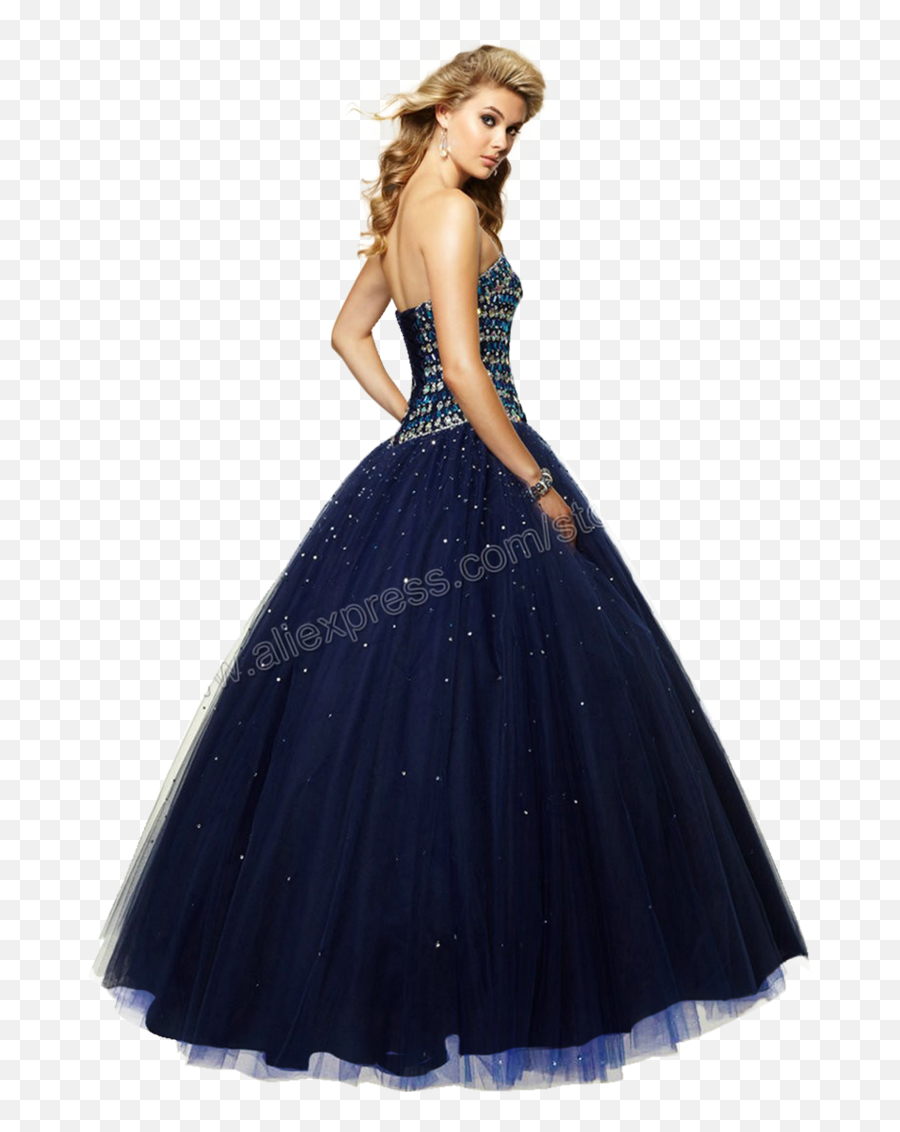 Cocktail Dresses For Prom Png Photo - Girl In Blue Gown Png,Prom Png