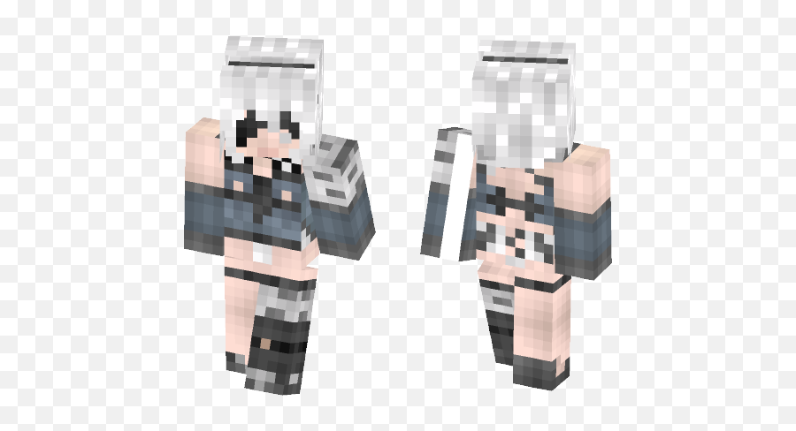 Download Nier Automata 2b Ii Minecraft Skin For Free - Nier Automata 2b Minecraft Skin Png,2b Nier Transparent