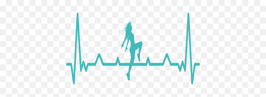 Heartbeat With Freestyle Dancer - Transparent Png U0026 Svg Batimento Cardiaco Cavalo Png,Heartbeat Transparent