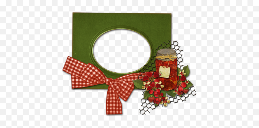 Green Frame With Bow Tie Clipart Png - Christmas Day,Tie Clipart Png