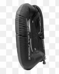 Scubaforce Black Devil Wing 32lbs Single Tank Grey - Carbon Fibers png