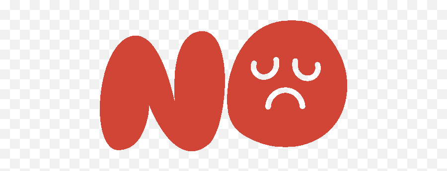 No Sad Face Inside In Red Bubble Letters Gif - No Dot Png,Icon Sad Twitter