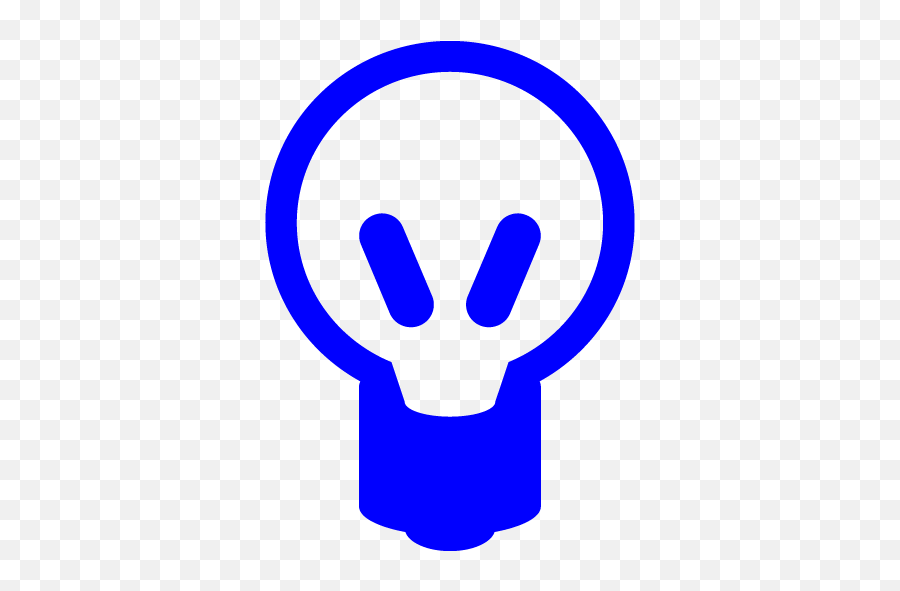 Free Blue Light Bulb Icons - Dot Png,Blue Light Bulb Icon