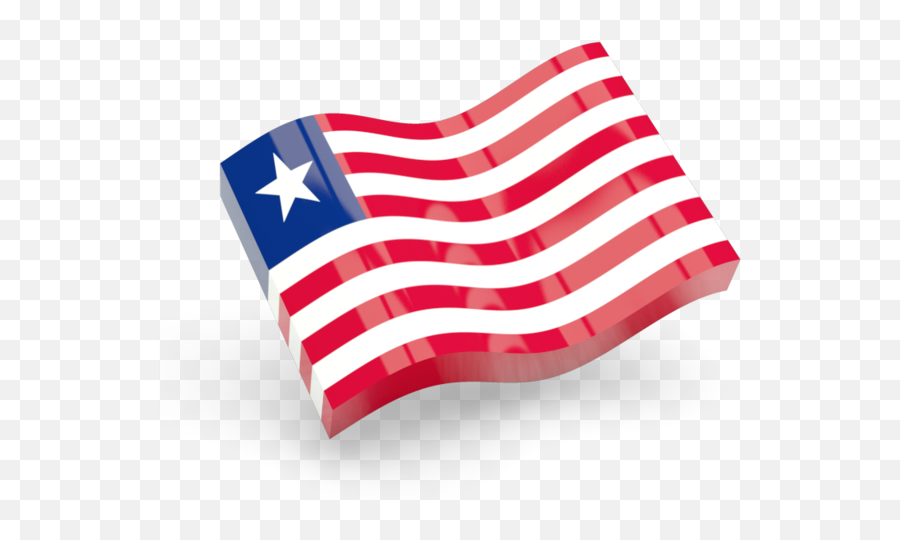 Download Zoom - Liberia Wave Flag Glossy Png,Usa Flag Icon Png