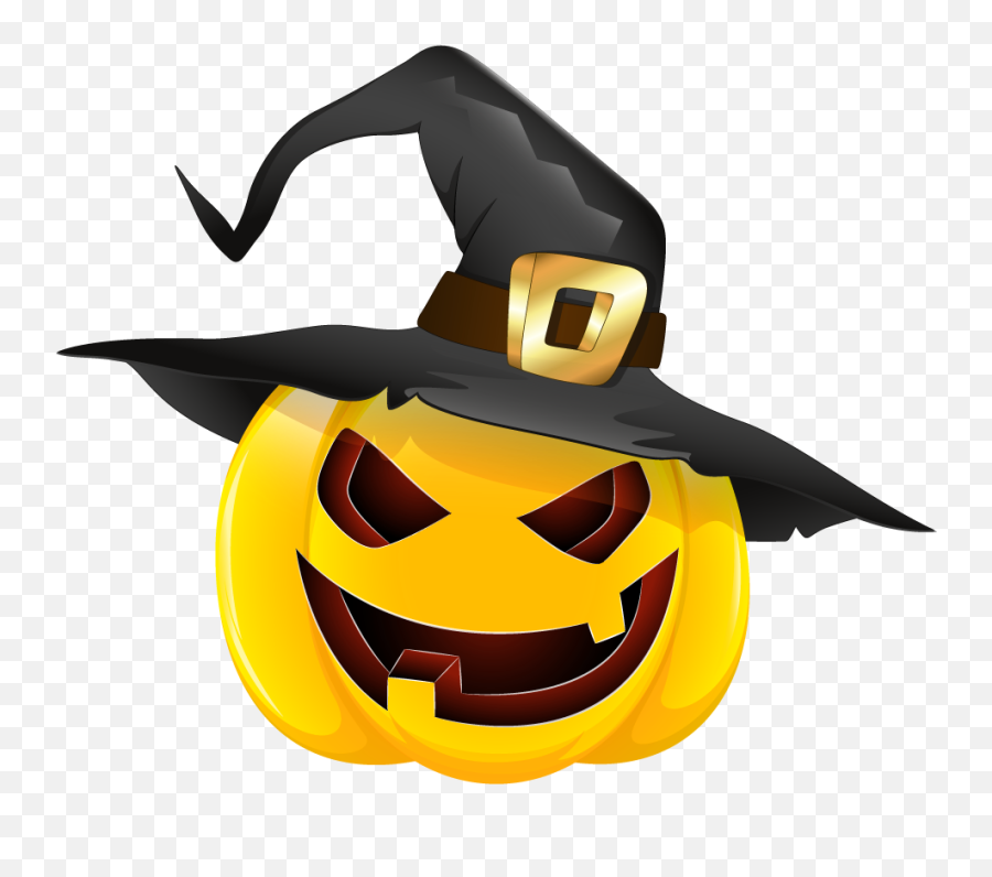 Hats Clipart Halloween - Halloween Pumpkin And Witch Hat Png,Witch Hat Transparent Background