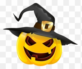 Hats Clipart Halloween - Pumpkin And Witch png